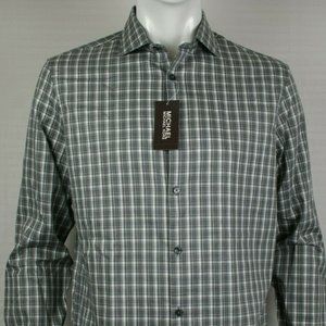 Check Tailored Fit Long Sleeve Ash Melange Shirt